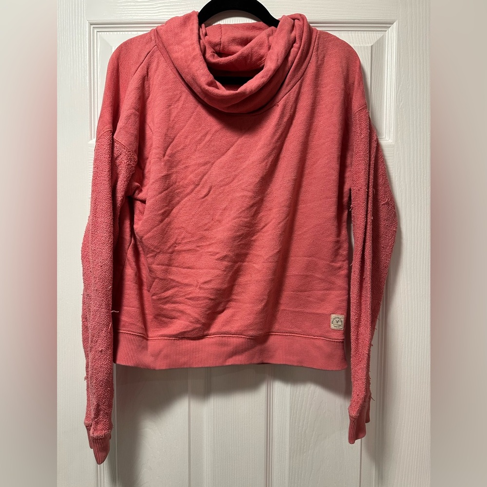 American Eagle Outfitters Coral Cowl Neck Sweater